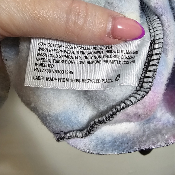 Wild Fable‎ Small Tie Dye Cropped Hoodie Sweatshirt - Picture 4 of 5